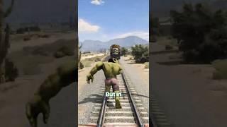 Can Hulk stop the train in GTA games? (Evolution)