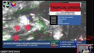 Tropical Depression forms in the West Philippine Sea, Westpacwx Update