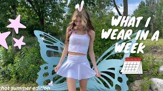 what i wear in a week *hot summer edition*