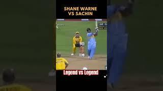 Shane Warne vs Sachin : Legend vs Legend #cricketshorts #shorts