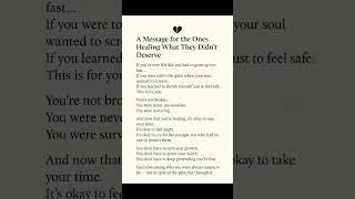 A Message to My Soul Family