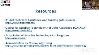 Amy Goldman: Resources for You From Your State AT Program - AAC in the Cloud 2020