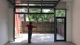 Aluminum glass garage door door