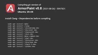 ArmorPaint V0.8 Compiling From Github On Ubuntu 20.04(Deprecated, see description below)