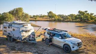 CARAVANNING QUEENSLAND - OUTBACK DAM FREE CAMP