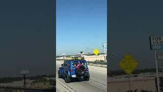 Denton TX I-35 Texas with real truck horn sound for business success