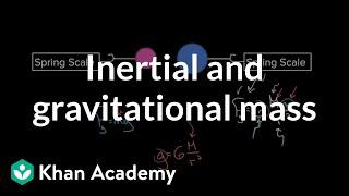 Inertial Mass vs. Gravitational Mass | Circular motion and gravitation | AP Physics 1 | Khan Academy