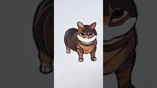 Oiia Oiia Spinning Cat paper craft puzzle  #oiiaoiia #shorst #art #ytshorts
