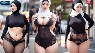 Ai art hot hijab naughty mommy lookbook ai #stablediffusion  #aiartists  #aiart 룩북