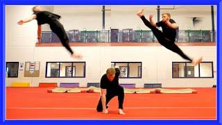 Taekwondo Kicking & Flip Training | Ginger Ninja Trickster