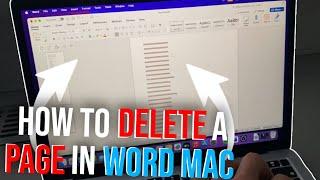 How to Delete a Page in Microsoft Word Mac (2024)