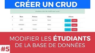 #5 - Créer un CRUD en Laravel 10 - Modifier les informations d'un étudiant de la base de données