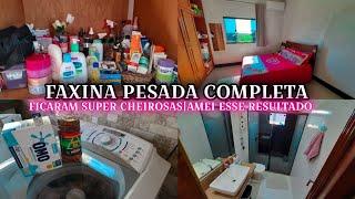 FAXINA COMPLETA E PESADA|ORGANIZEI MEUS PRODUTOS DE AUTO CUIDADO|LAVEI AS ROUPAS DE CAMA #faxina