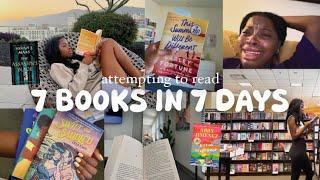 Reading 7 books in a week + Book shopping + reading vlog