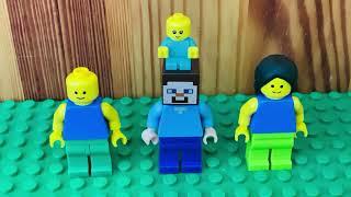 Steve’s Day  Lego Stop Motion Story #noob #stitch #babyyoda | Doggo S