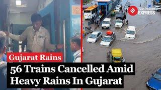 Gujarat Rains: Amid Heavy Rainfall, 56 Trains Cancelled; Ahmedabad Issues Safety Advisory