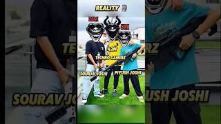 Real vs reality Techno Gamerz Meetup With Sourav Joshi & Piyush Joshi #technogamerz @RockyGamer-22