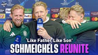 Kasper & Peter Schmeichel's Wholesome Post-Match Interview After Celtic Clean Sheet | UCL Today