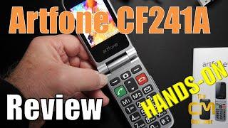 Artfone CF241A Test: Senioren Klapp Smartphone mit SOS Notruf - Hands-on (Deutsch, engl. hints)