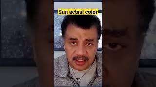 The Sun Actual Color is not Yellow Neil deGrasse Tyson #science #shorts