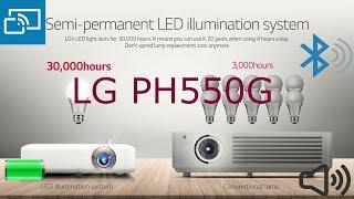 Portable Charged LG PH550G Mini Beam LED Projector with Built-In Battery