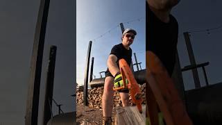 Stacking 2 Cords of Sugar Maple for the BBQ Smoker 