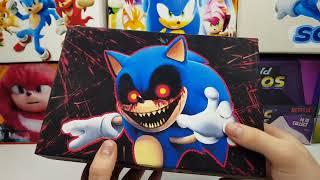 Sonic exe The Hedgehog Box Surprise  Collection Unboxing Tails Knuckles ASMR  no talking Mystery box