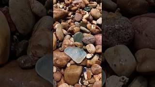 Beautifull beach and white sea glass  #Istanbul #island #seaglass #Turkey #Marmara