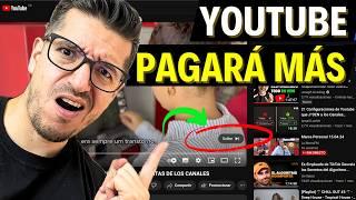 Así Aumentará la MONETIZACIÓN para los Canales de YouTube Próximamente!!