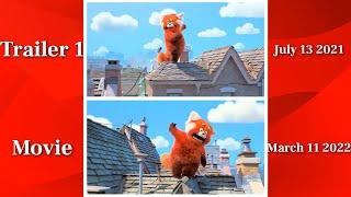 Turning Red Trailer Vs Movie