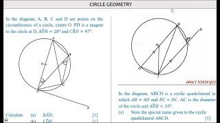 O'level Mathematics ZIMSEC CIRCLE GEOMETRY PART 1 Tropical Collection @mathszoneafricanmotives
