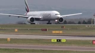 Emirates B777 Taking off From Manchester Ringway