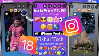 InstaPro v11.50 | iOS Real Fonts+iOS Emojis | Story with Timer & Username without PNG | Vishal Tech