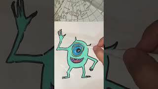 How to draw the Mayk Vazovsky from Monsters University