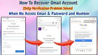 Gmail Account Recovery 2024 | How to recover gmail account without phone number and email