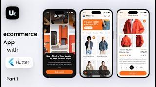 E-commerce app UI design with Flutter | part 1 Intro Screen