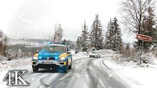 Snowy Drive in the Upper Harz | Winter Wonderland in the Harz Mountains Germany | ASMR Drive Sounds