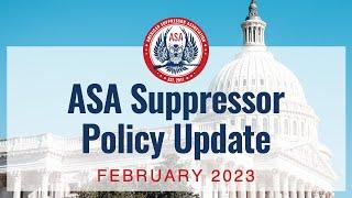 ASA Policy Update – Defeating Suppressor Bans