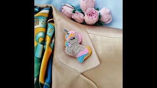 For the little lady Unicorn Animal brooch pin. Єдиноріг брошка ручної роботи 