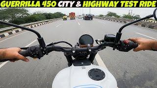 Royal Enfield Gurrilla 450 Test Ride Review. 200 km Test Ride