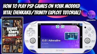 How To Play PSP Games On Your Modded Vita With Adrenaline! (3.60-3.70) #PSVita #Adrenaline #HENkaku