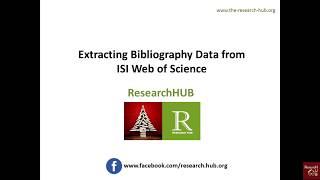 Bibliometrics (6): Extracting Bibliography Data from Web of Science database