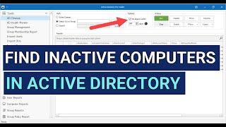 How to Find Inactive Computers in Active Directory