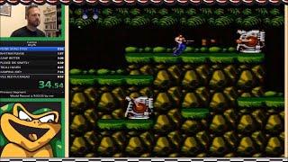 Contra (NES) World Record Speedrun in 9:52 by Angrylanks