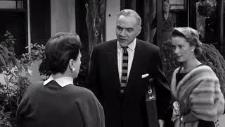 (Joan Crawford) confronts her father in law, Mr. Hanson and her husband’s ex wife, (1956).