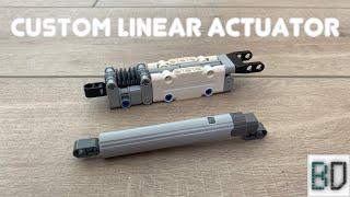 Custom Linear Actuator With Clutch | Lego Technic