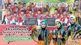 Drumband Gema Suara Asbumi MI Miftahul Hidayah live acara Halal Bihalal RMC Tlogoagung