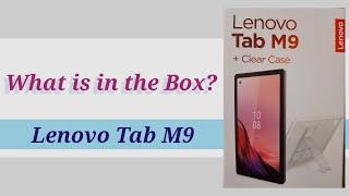 Lenovo Tab M9   What is in the box?  unboxing