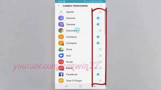 Android Nougat : How to Enable or Disable Camera permissions apps on Samsung Galaxy S8 or S8+
