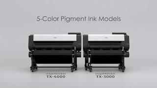 One Minute Introduction to the Canon imagePROGRAF TX Series of Large Format Printers